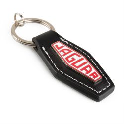 Sport key ring JAGUAR Faux leather and topstitching - keychain Top design